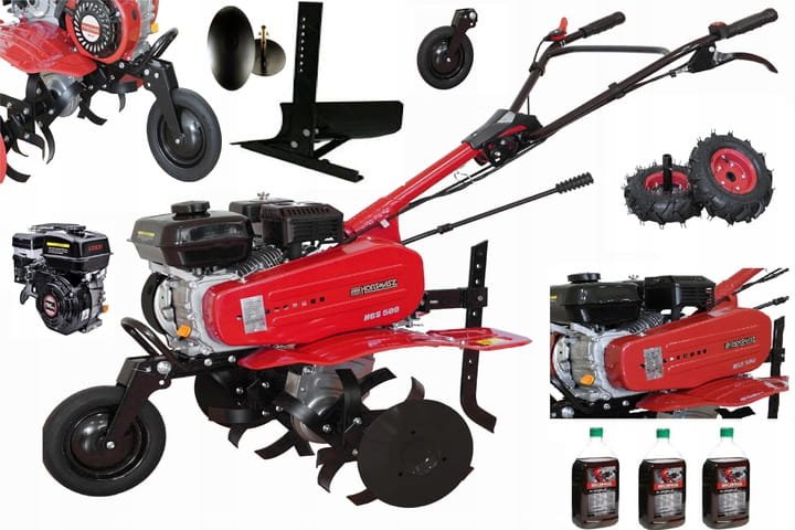 Hortmasz HGS500 Petrol Tiller, 196 cm³, with Accessories